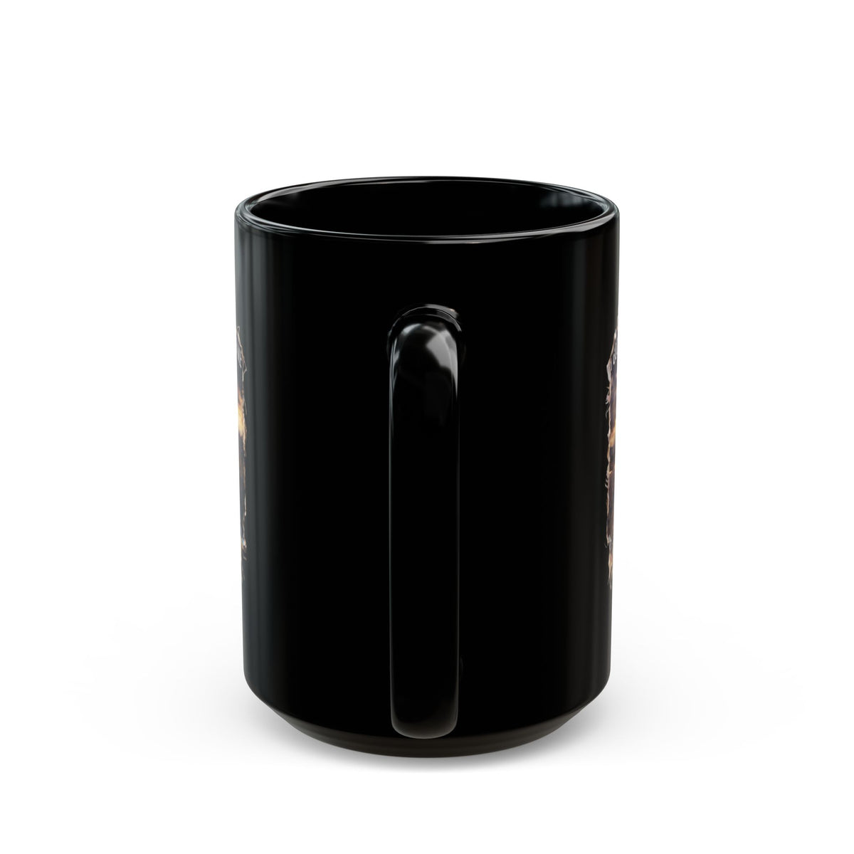 "God Has A Plan For Me" Black Ceramic Mug