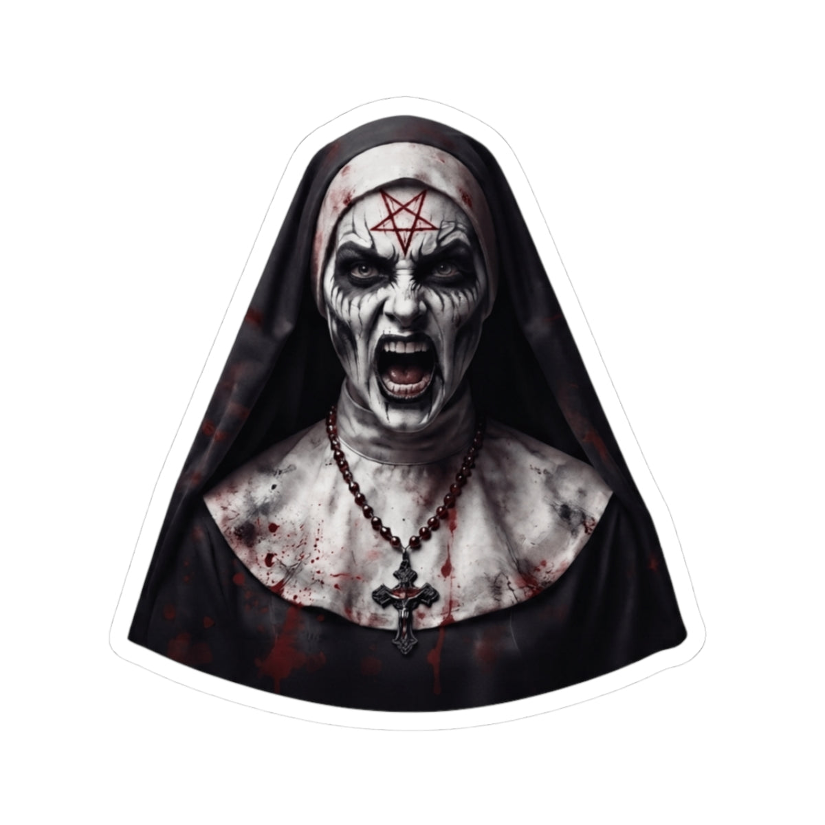 "Naughty Nun" Sticker