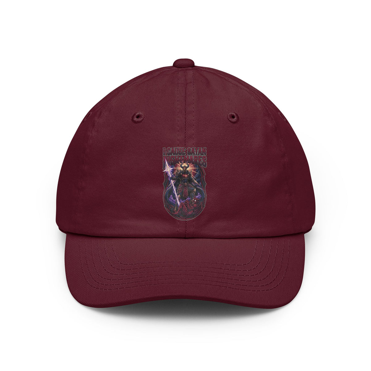 Color: Maroon | I Cause Satan Nightmares Dad Hat