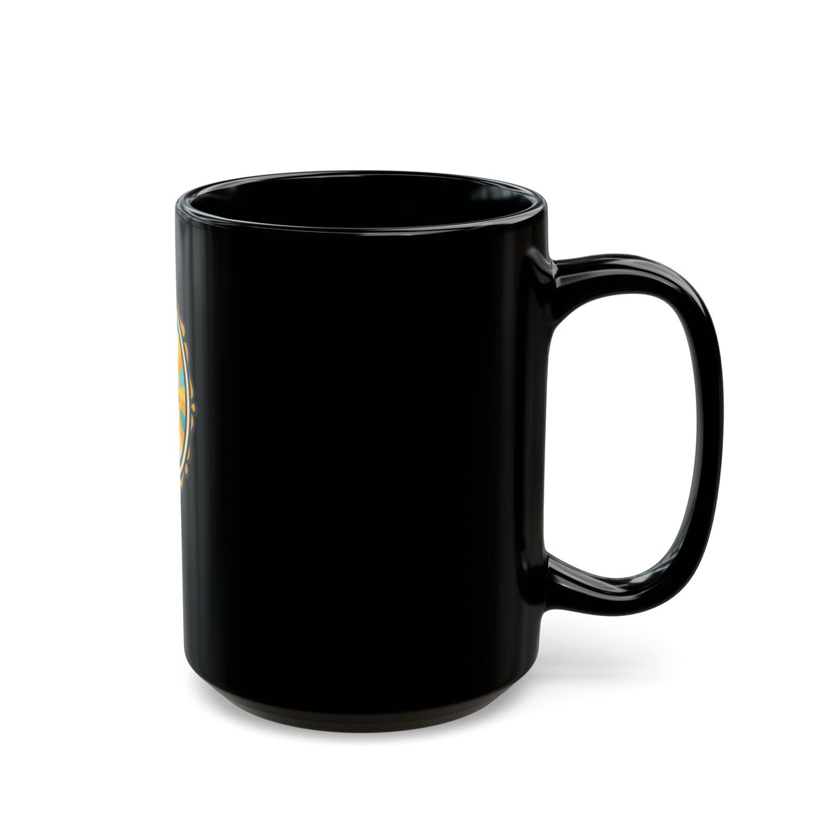 "I Choose to Laugh" Black Ceramic Mug — Graphic