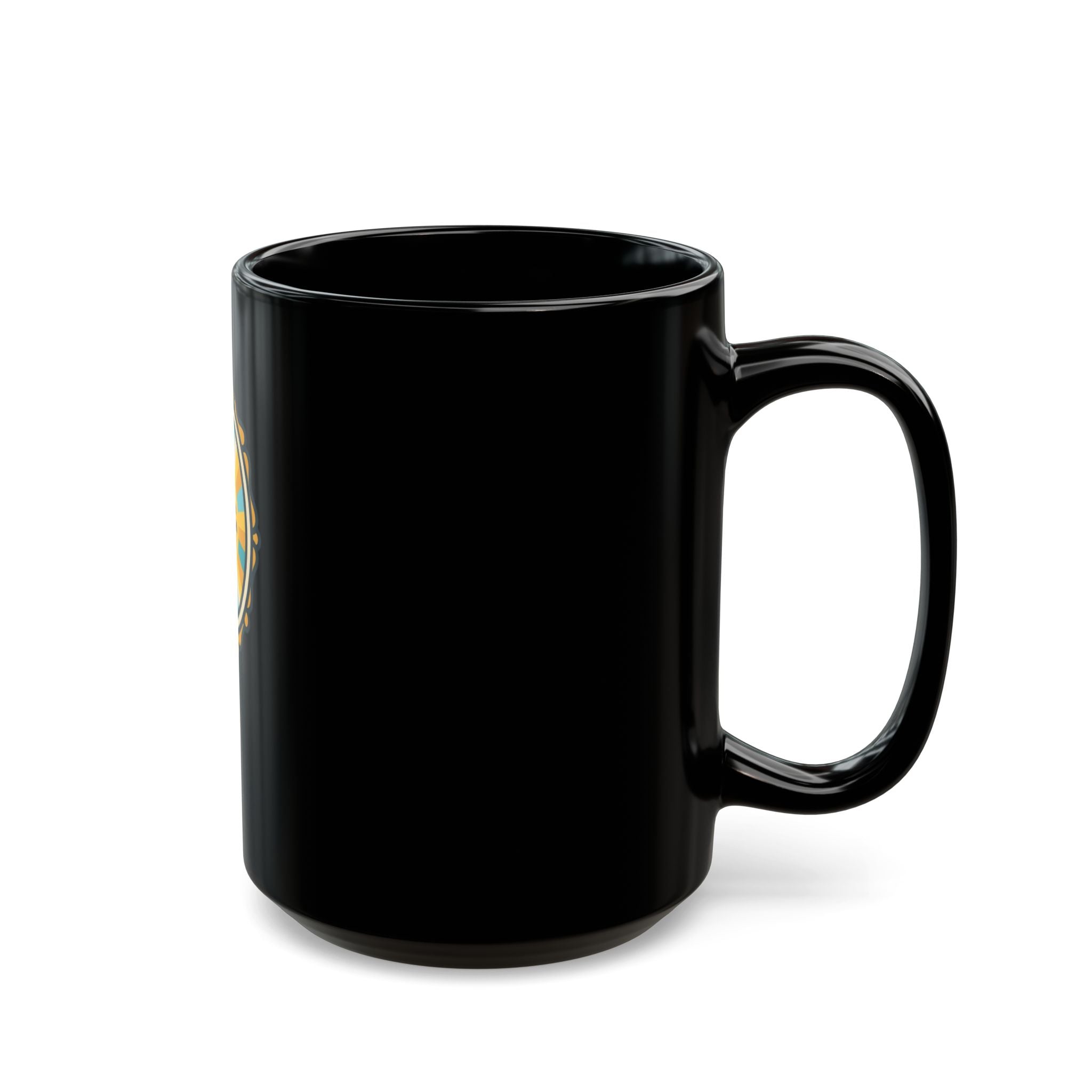 "I Choose to Laugh" Black Ceramic Mug — Graphic