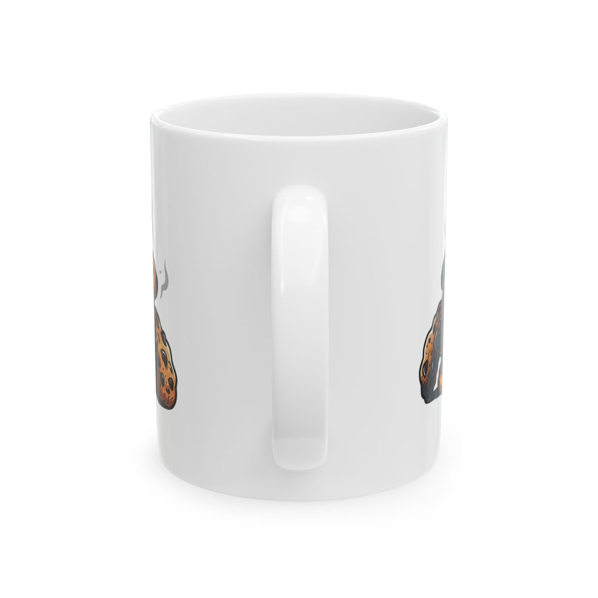 "Eat Drink And Be Grumpy" White Ceramic Mug — Graphic