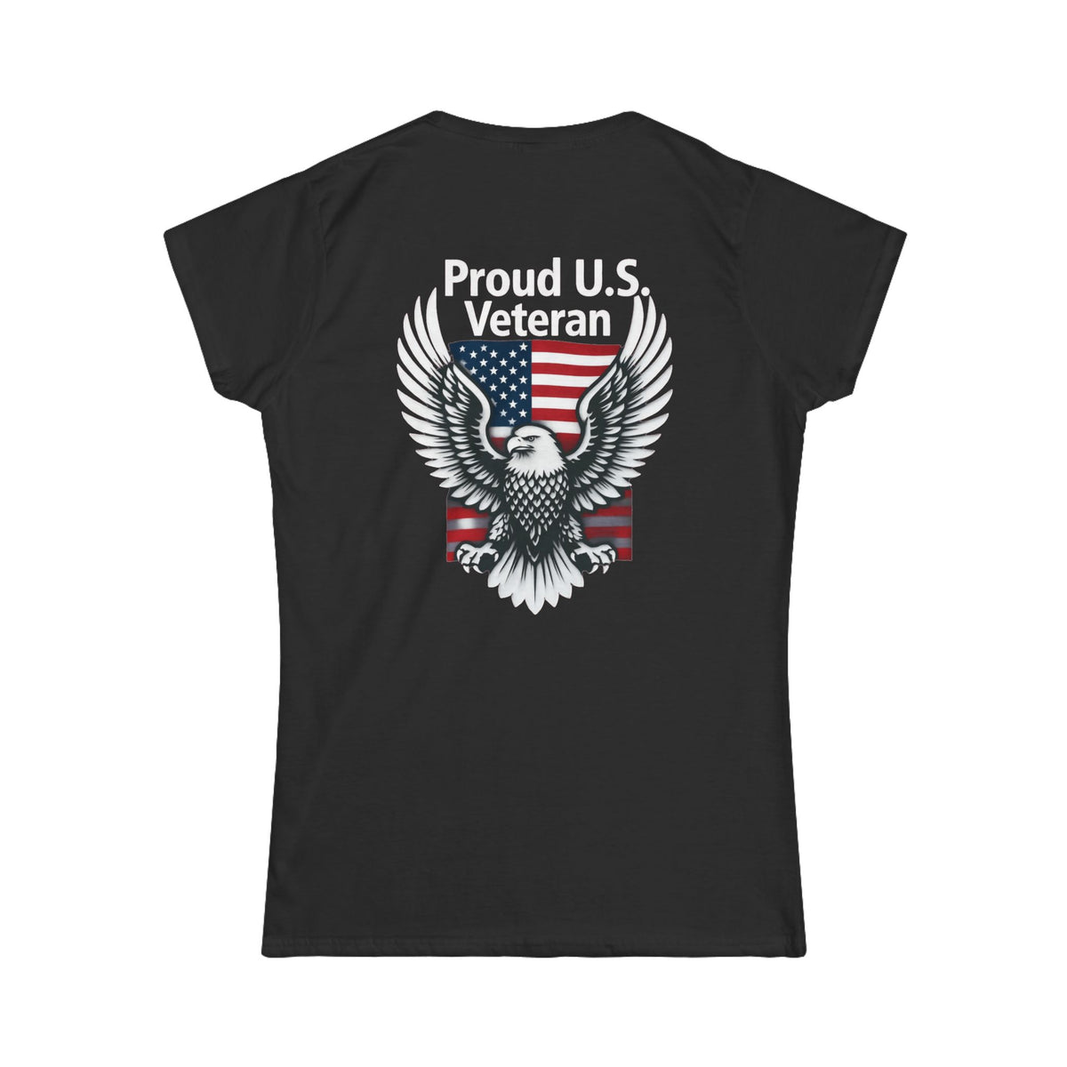 Color: Black | Proud Veteran Women's Tee