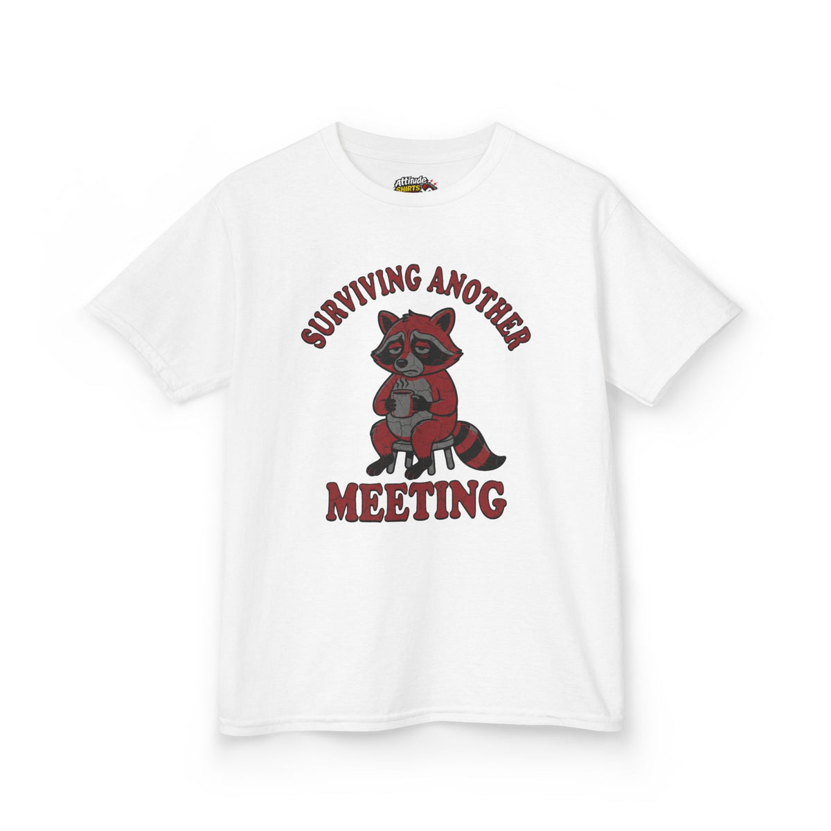 Color: White | Surviving Another Meeting Kids Tee