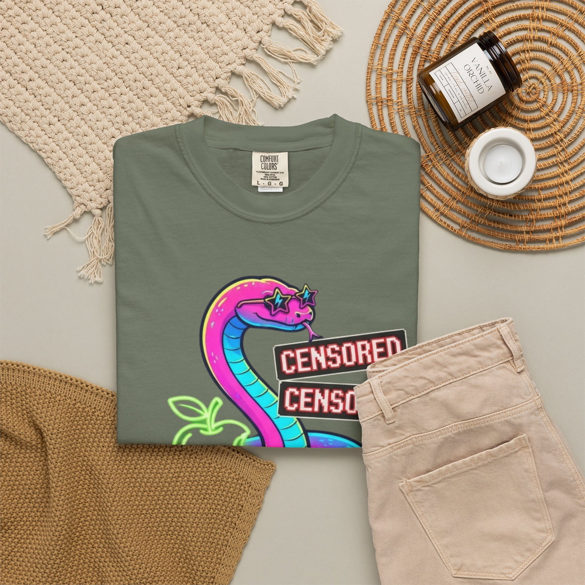 Good Book Series Naked & Unashamed Unisex Garment-Dyed Tee