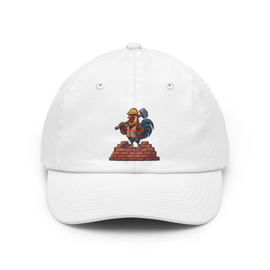 Color: White | Biggest Erection in Town Dad Hat — Graphic