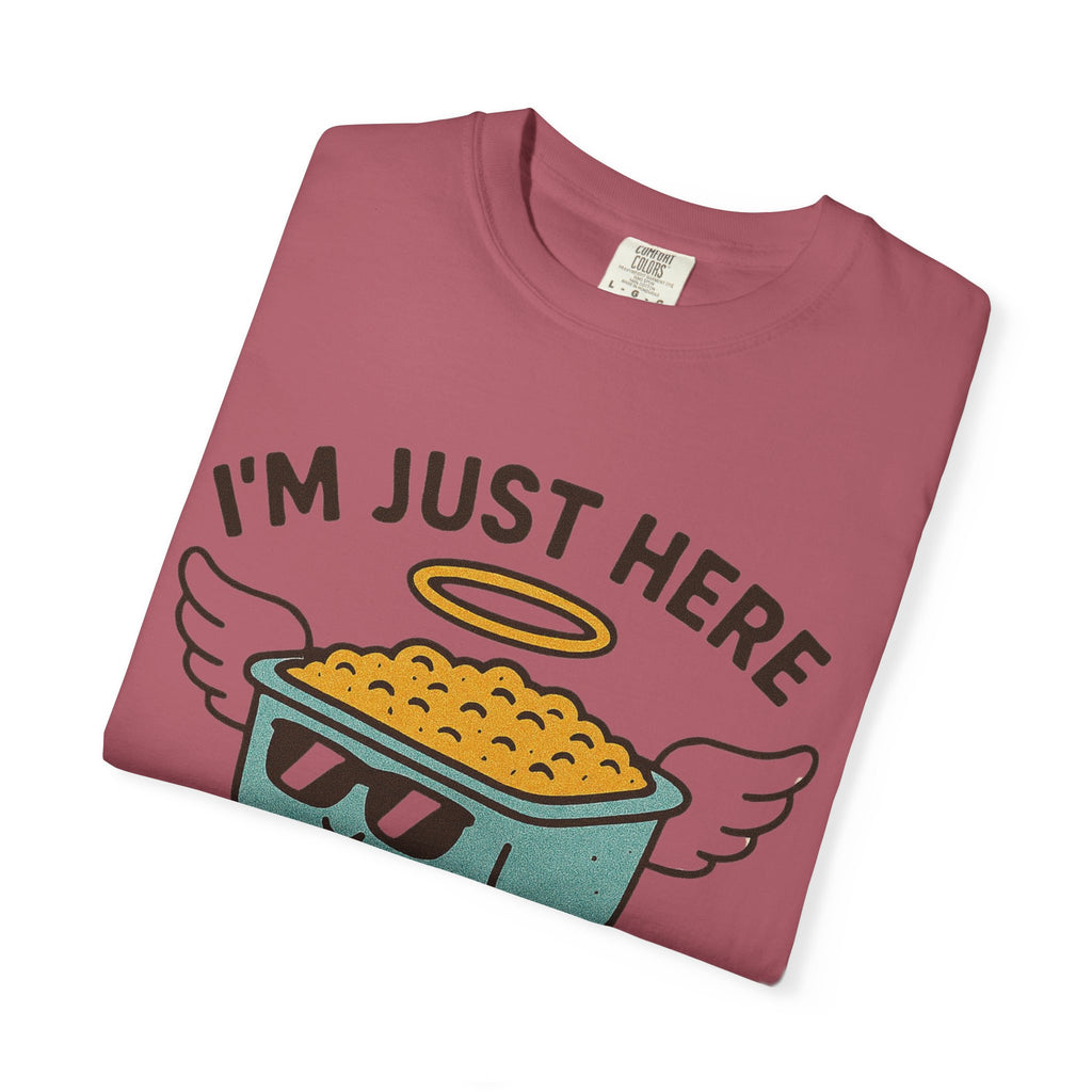 "I'm Just Here for the Funeral Potatoes"  Unisex Garment-Dyed T-shirt