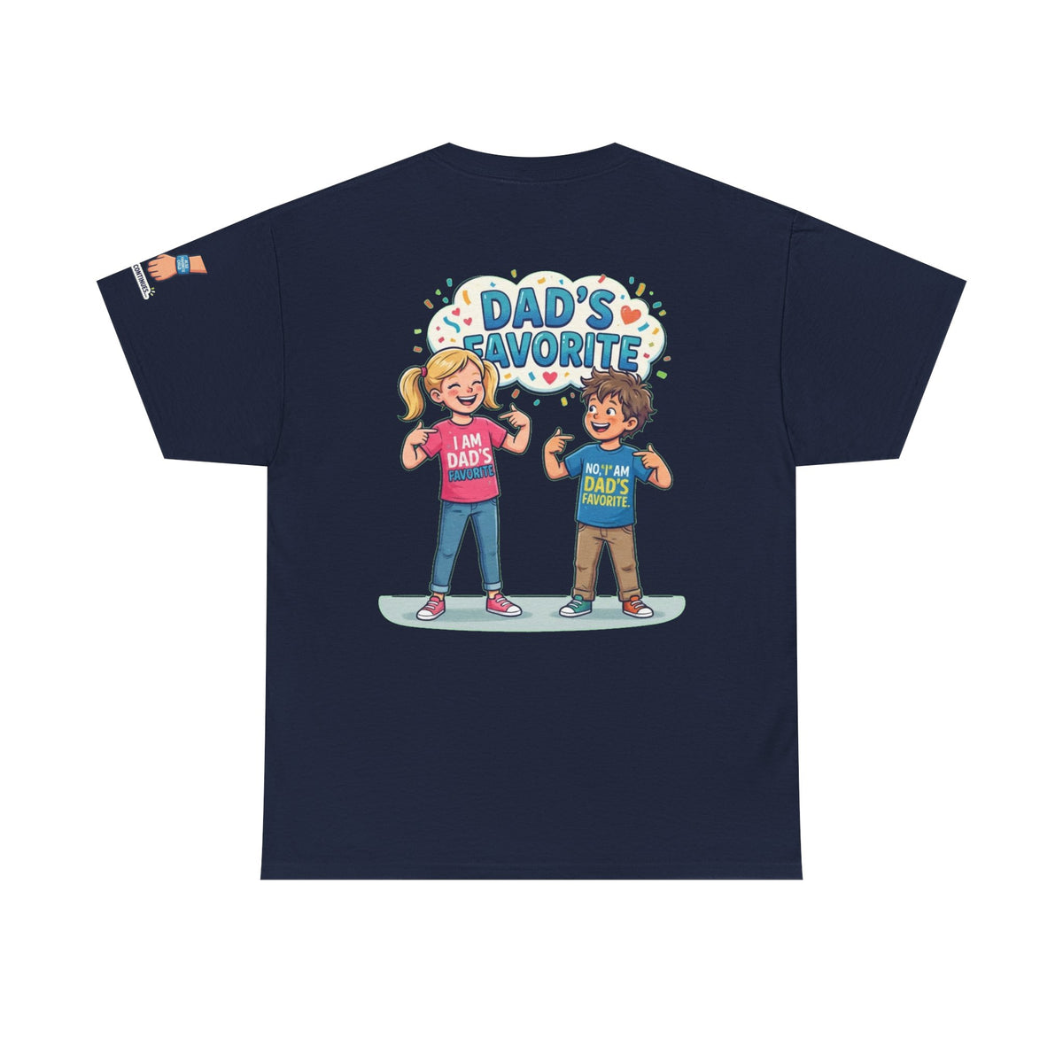 Color: Navy | Dad's Favorite Premium Graphic Tee