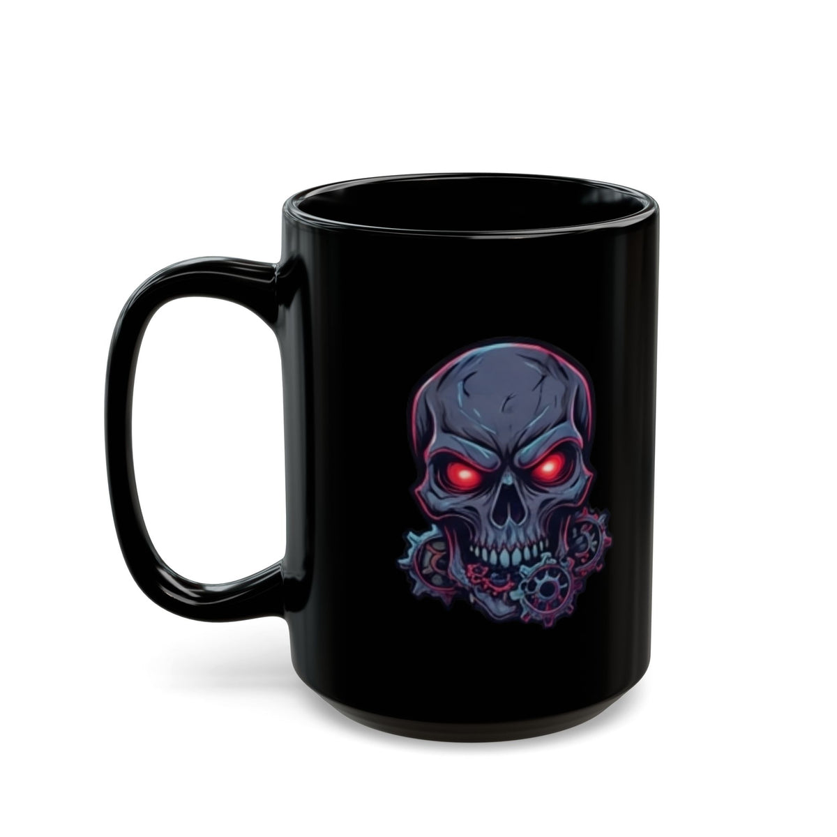 "Embrace the Journey - The Journey Sucks" Black Ceramic Mug — Graphic