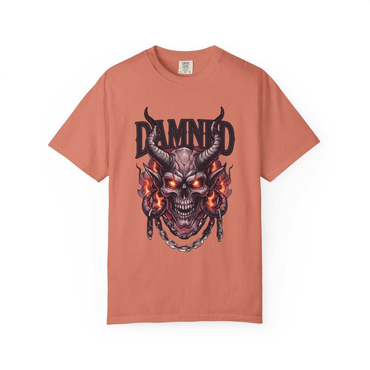 Color: Terracotta | Damned Unisex Garment-Dyed Tee