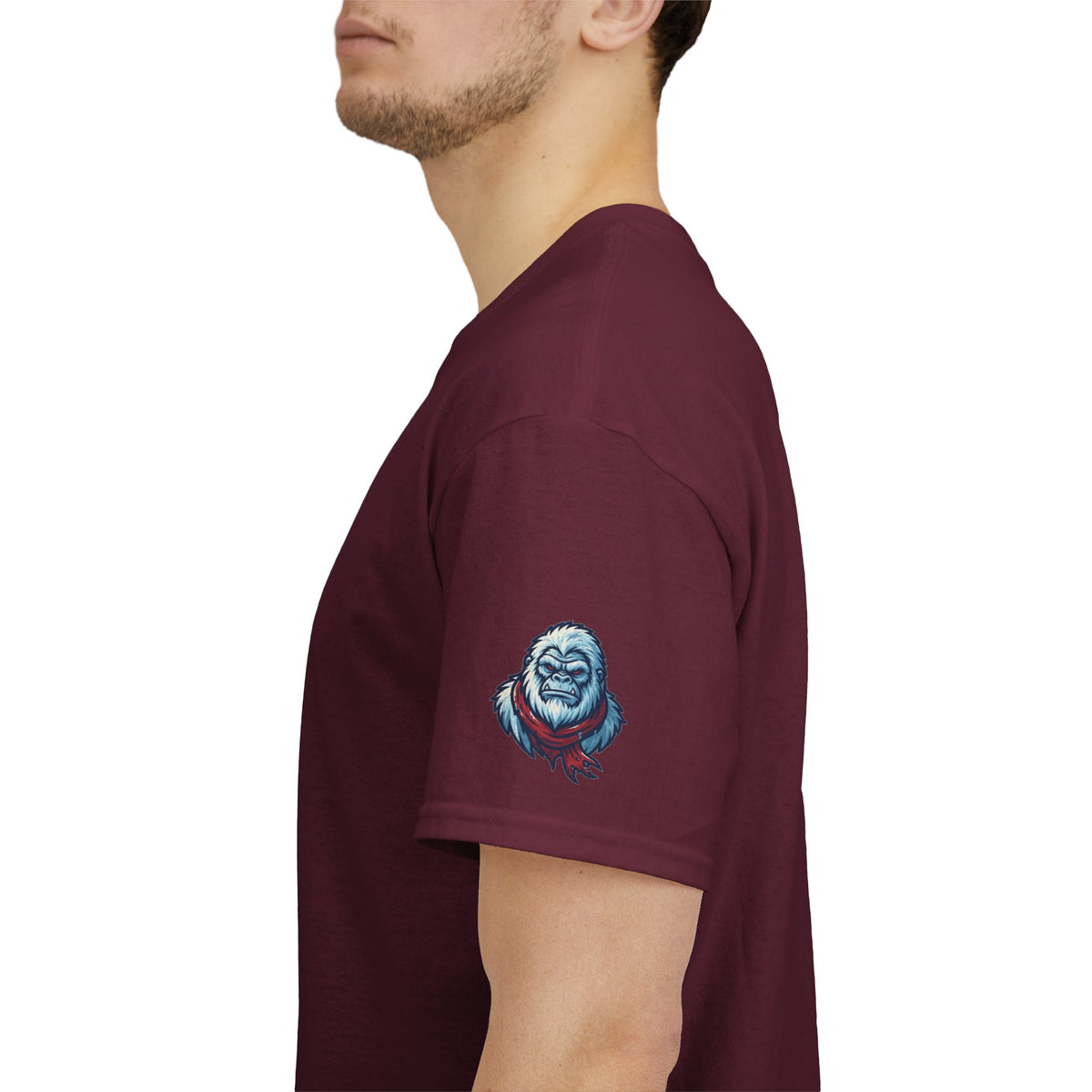 Color: Maroon | Yeti-Abominable Snowman (Himalayas) Premium Graphic Tee