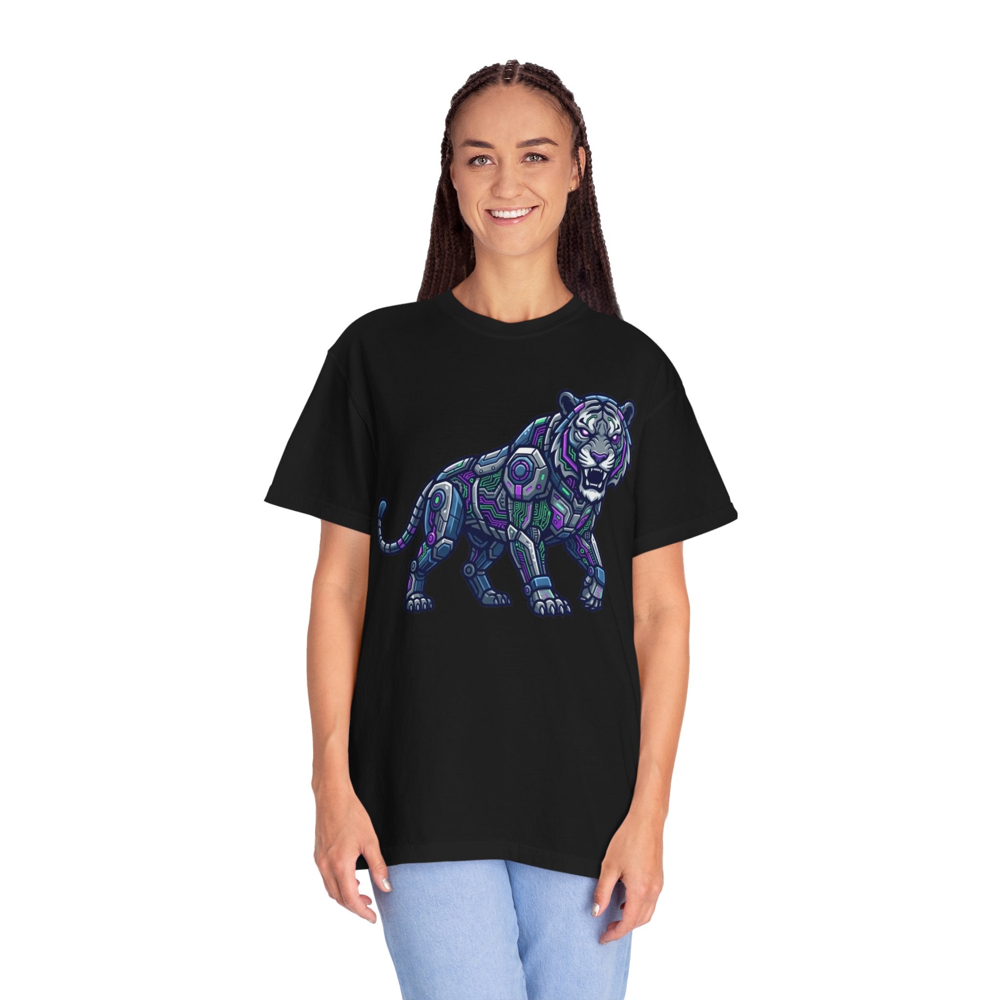 "Cyber Tiger" Unisex Garment-Dyed Tee