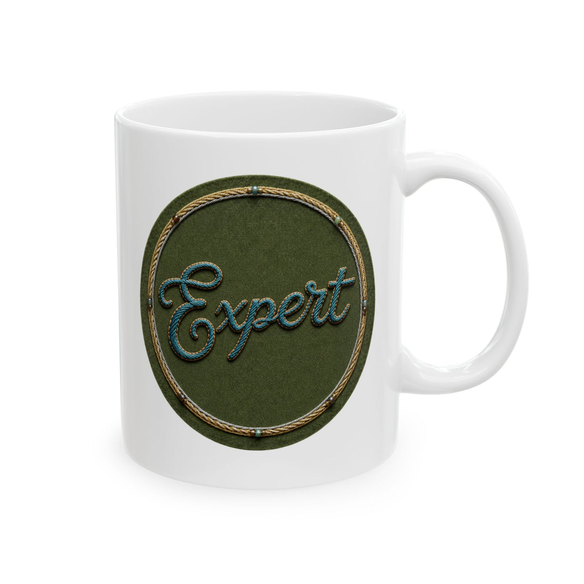"Expert In Things That Don't Matter" White Ceramic Mug — Graphic