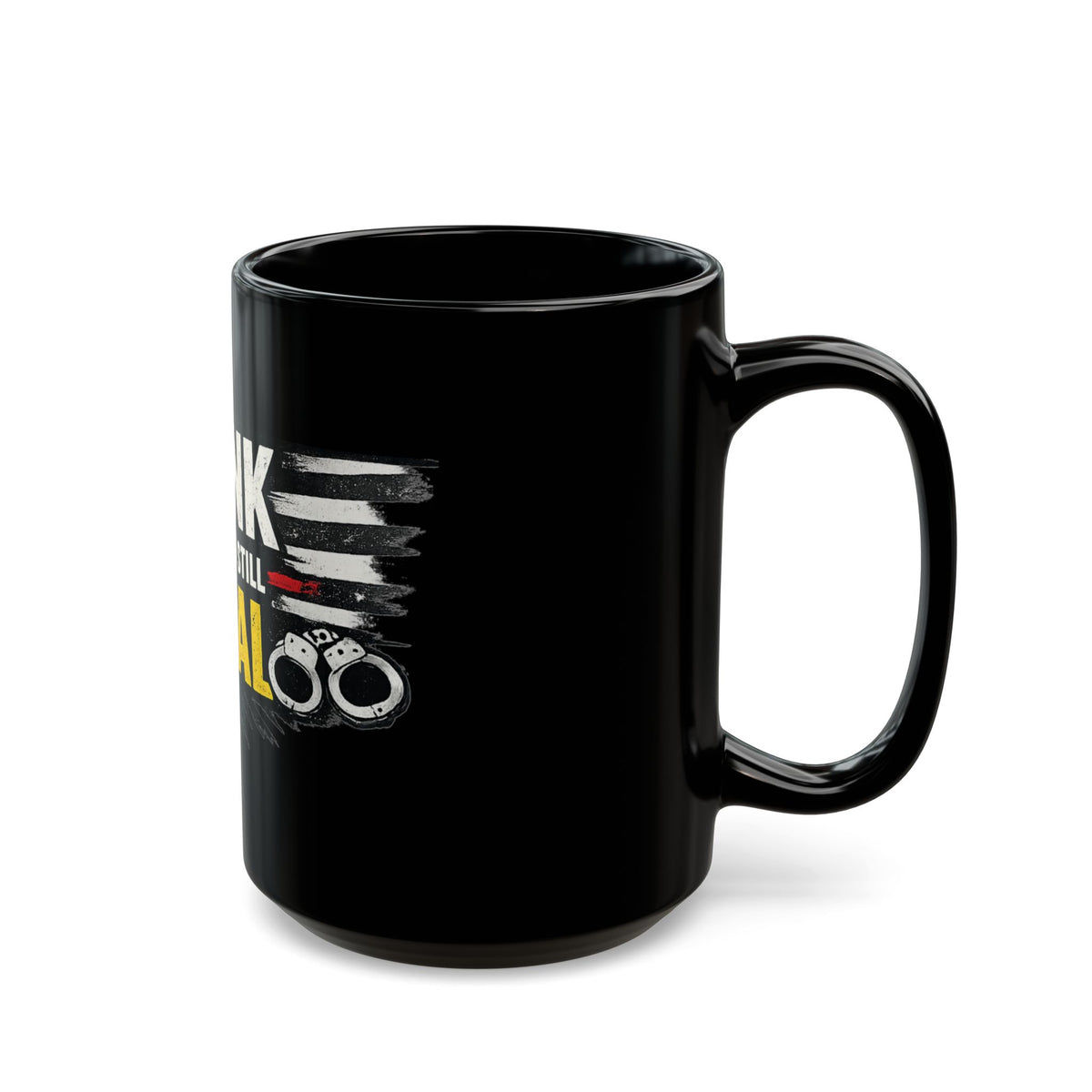 "Think" Black Ceramic Mug