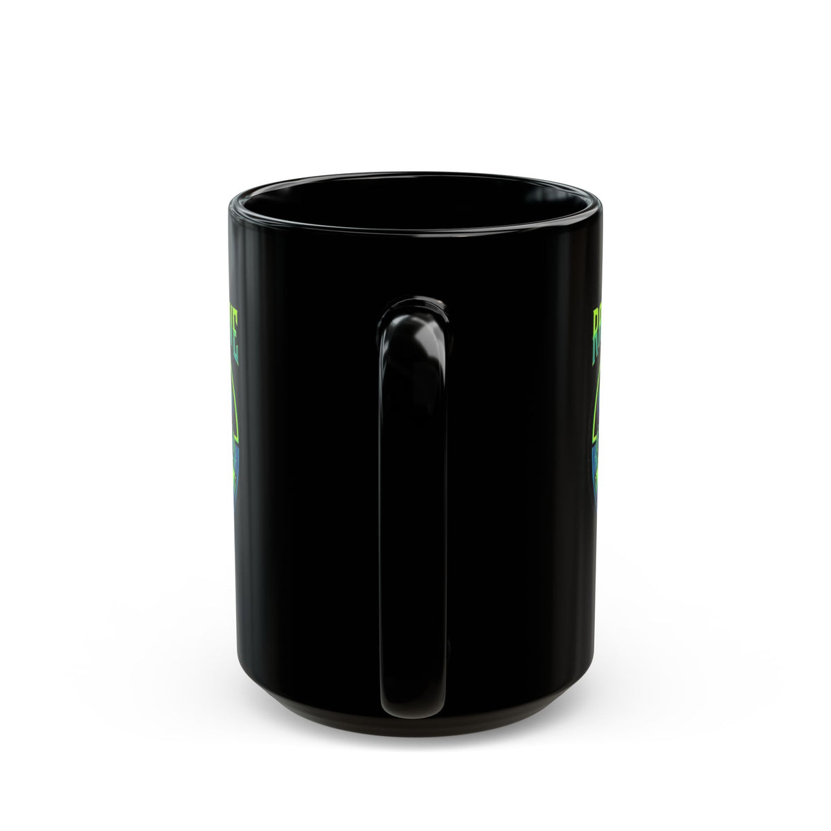 "Radioactive Apparel" Black Ceramic Mug