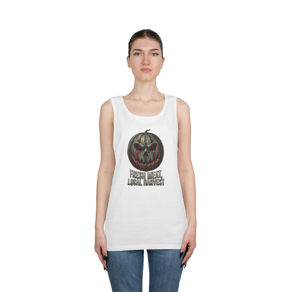 Color: White | Fresh Meat, Local Harvest Tank Top