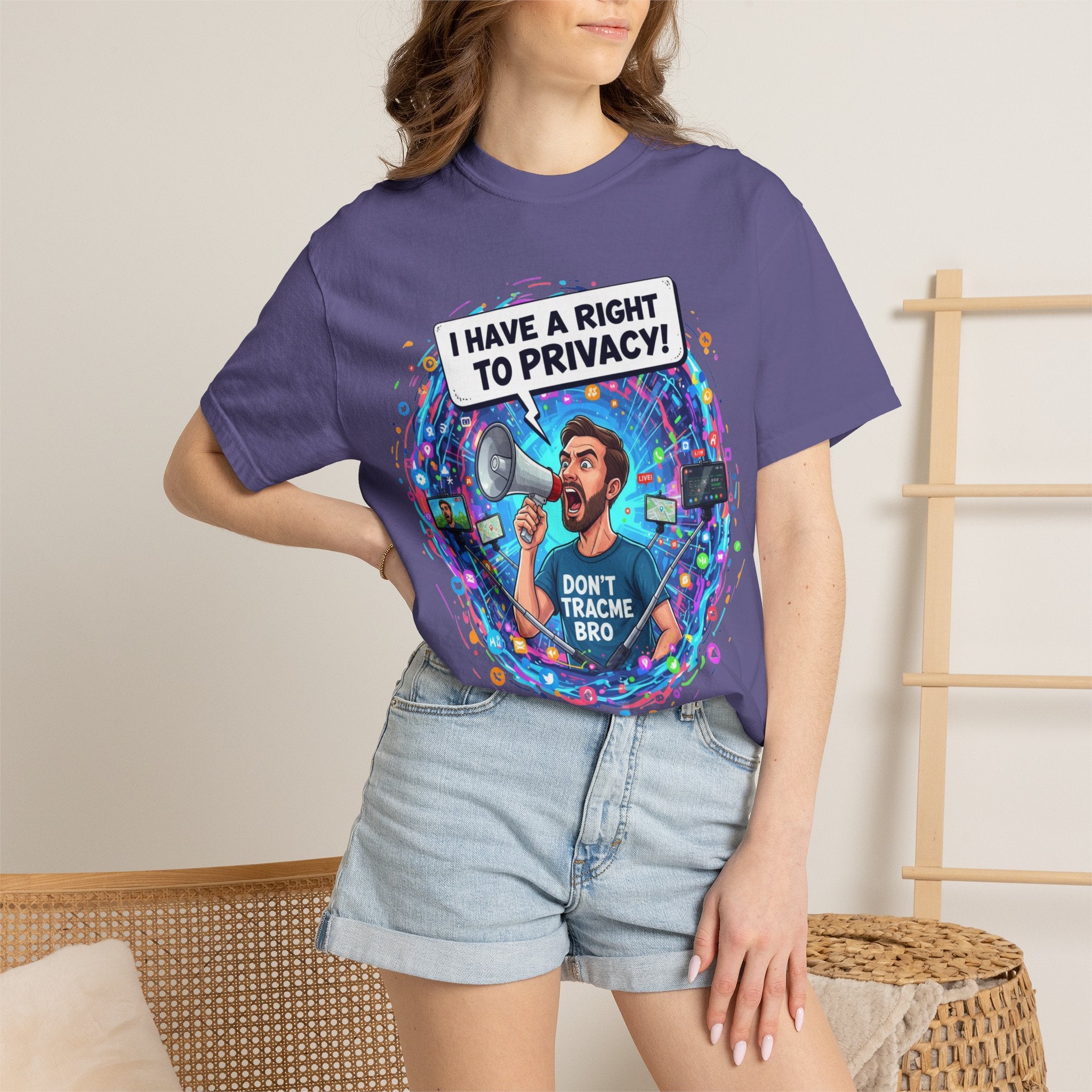 "The Right to Privacy"  Unisex Garment-Dyed T-shirt