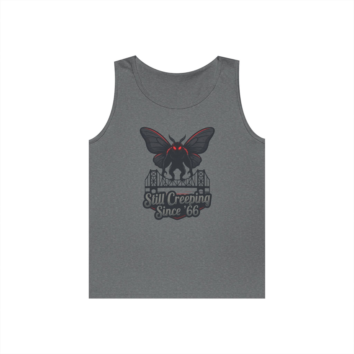 Color: Graphite Heather | Mothman (West Virginia, USA) Tank Top