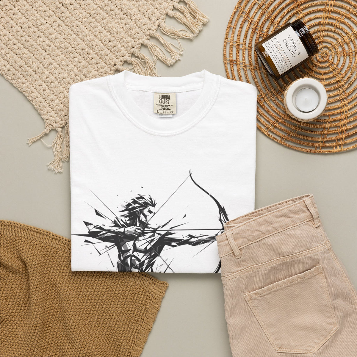 "Sagittarius The Archer Centaur" Unisex Garment-Dyed Tee