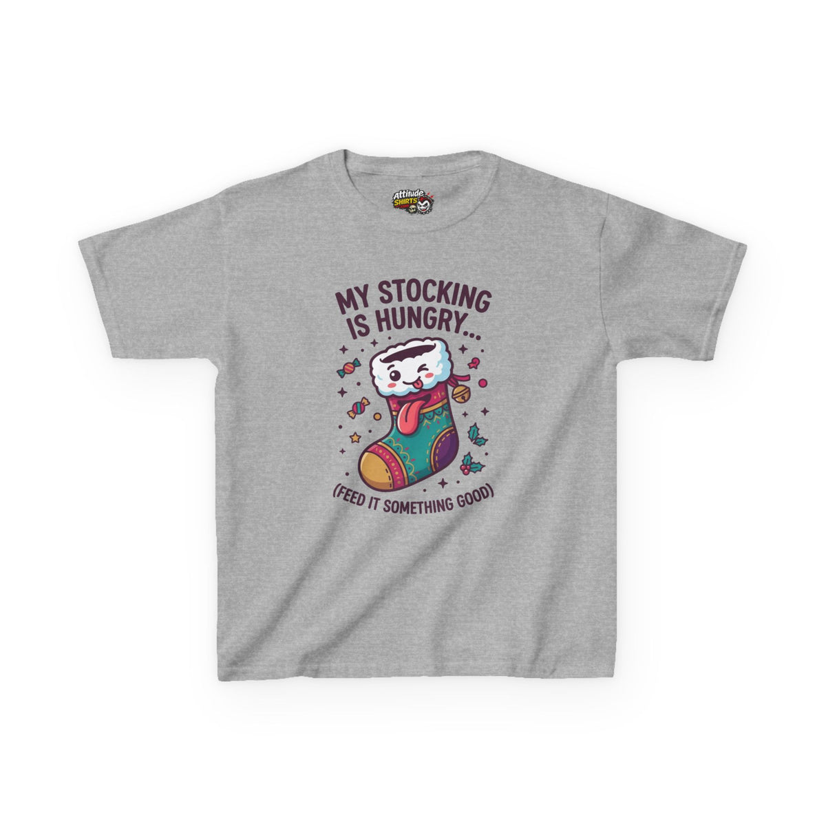 "My Stocking Is Hungry" Kids Tee