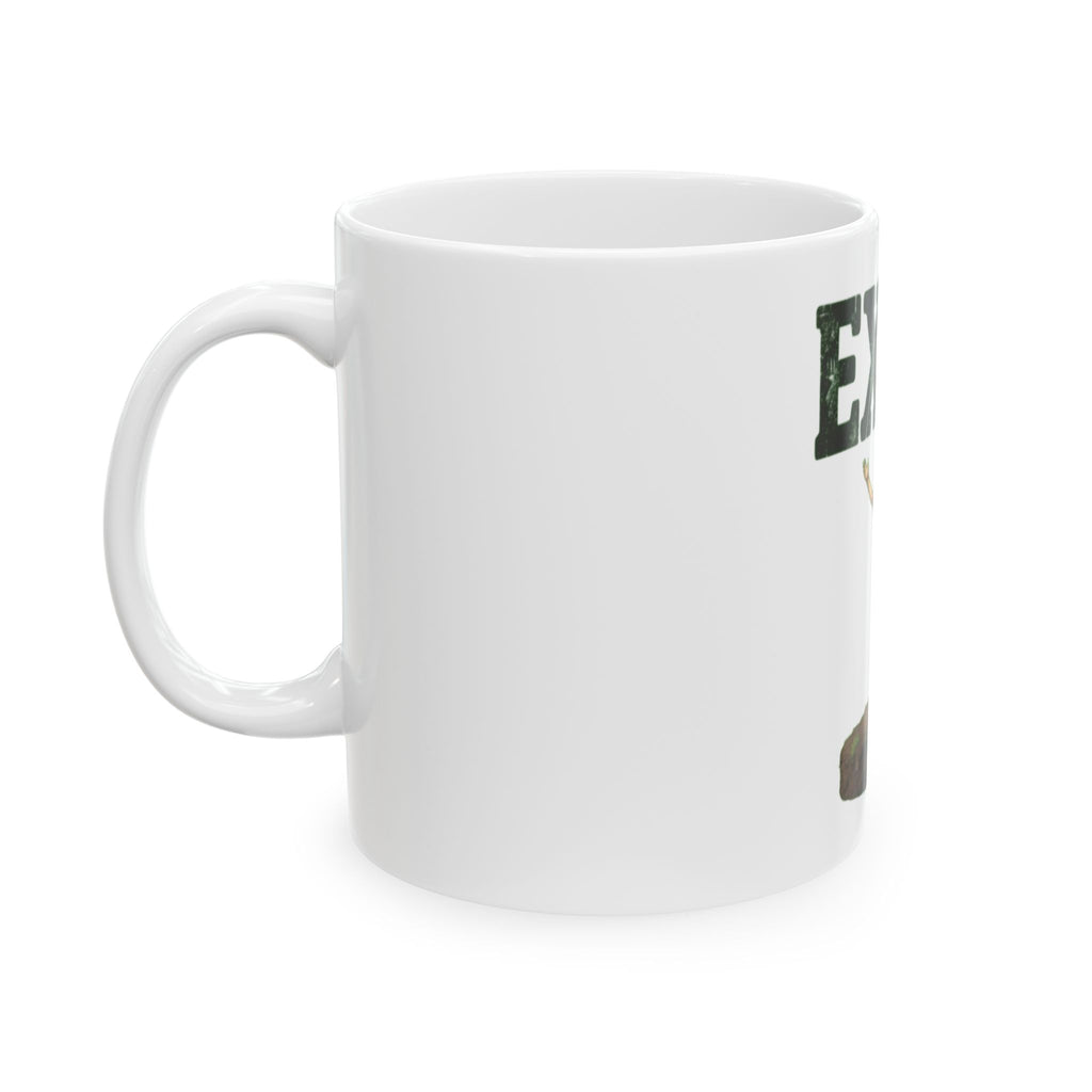 "I Exist" White Ceramic Mug — Graphic