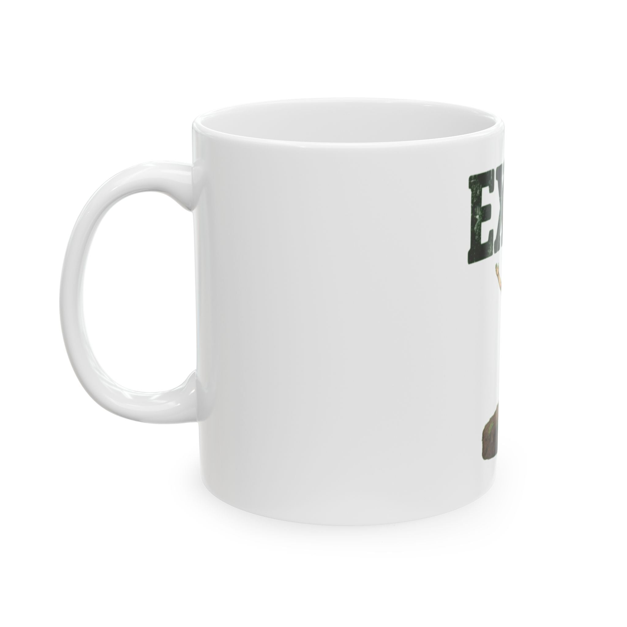 "I Exist" White Ceramic Mug — Graphic