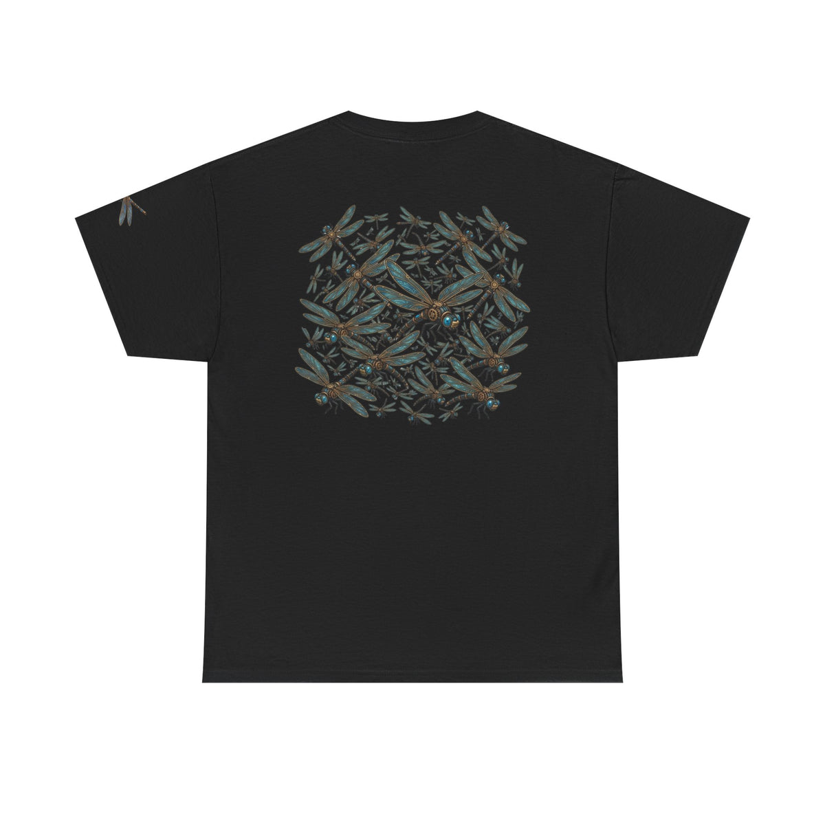 Color: Black | Dragonfly Swarm Premium Graphic Tee