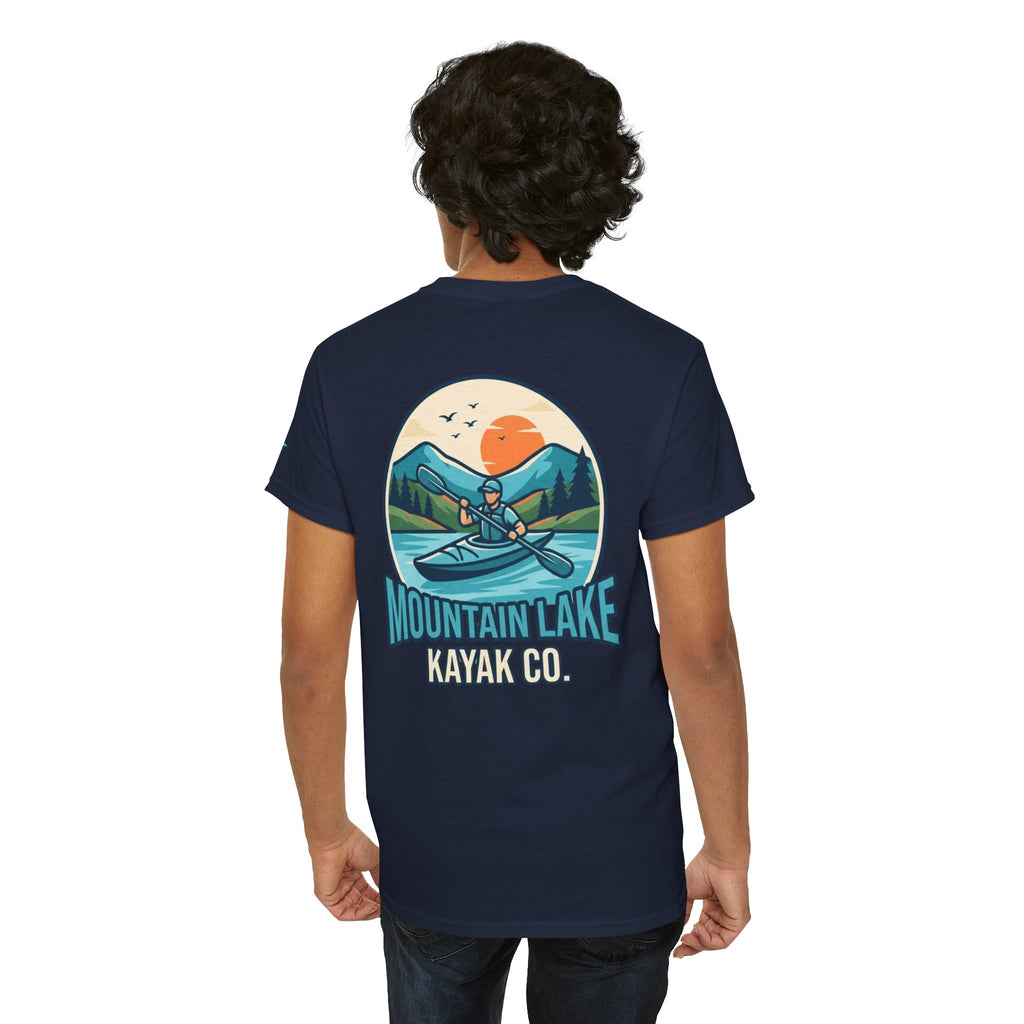 "Mountain Lake Kayak" Premium Graphic Tee