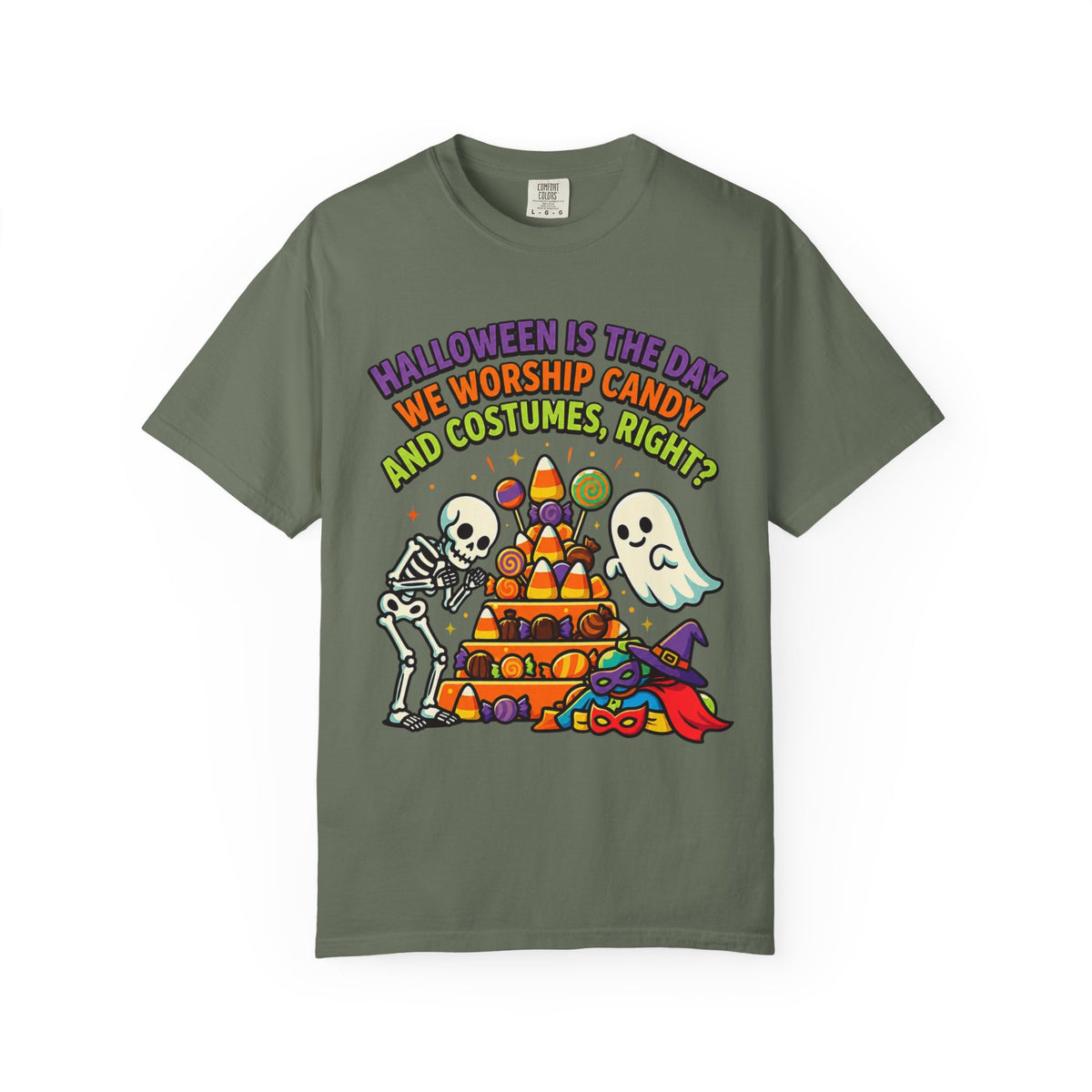 Color: Moss | Worship Candy Unisex Garment-Dyed Tee
