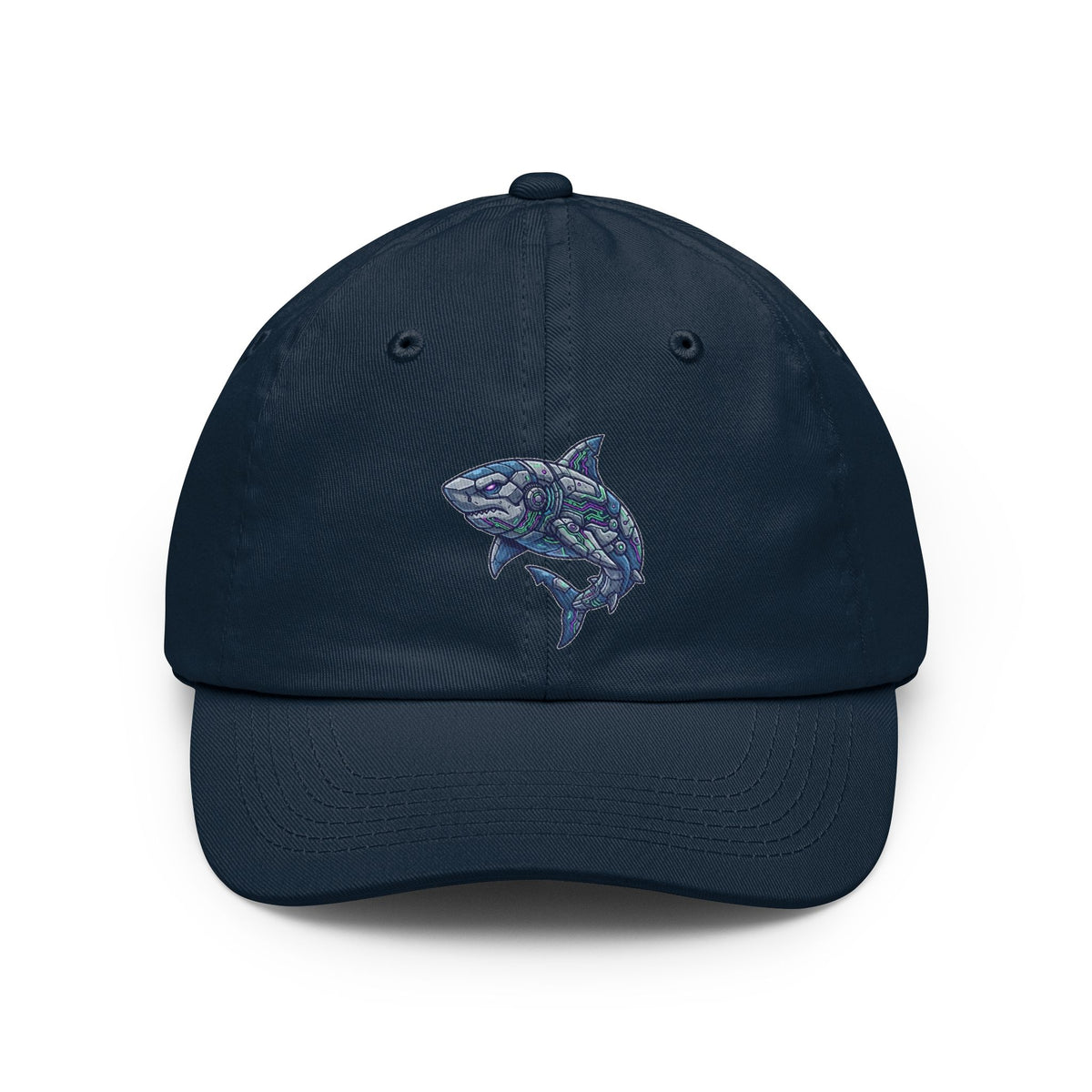 Color: Navy | Cyber Shark Dad Hat