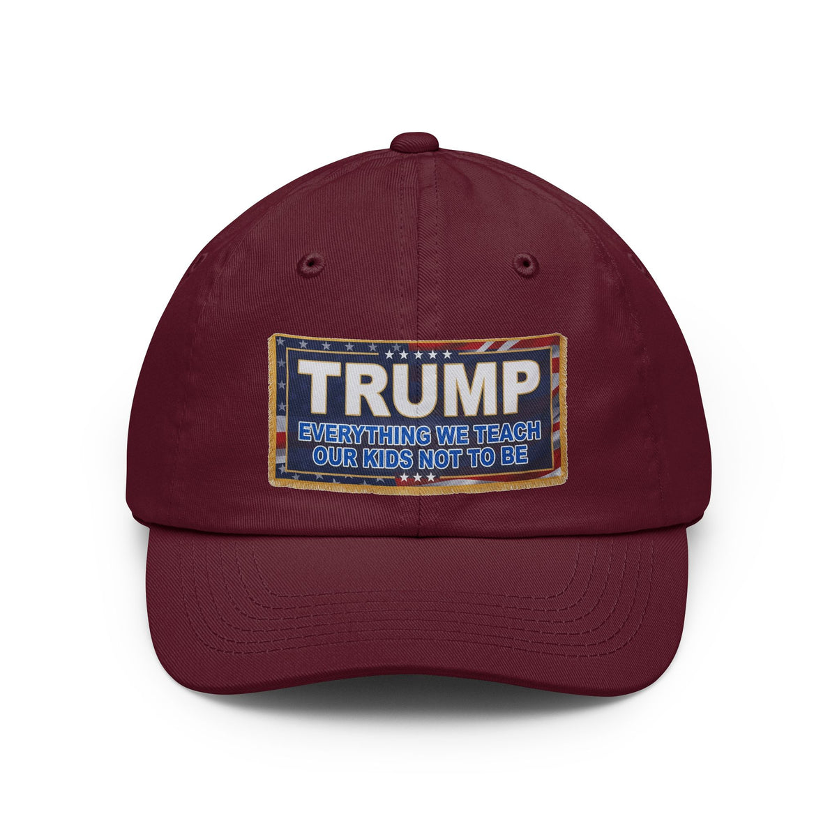 Color: Maroon | Trump Teach Our Kids Dad Hat