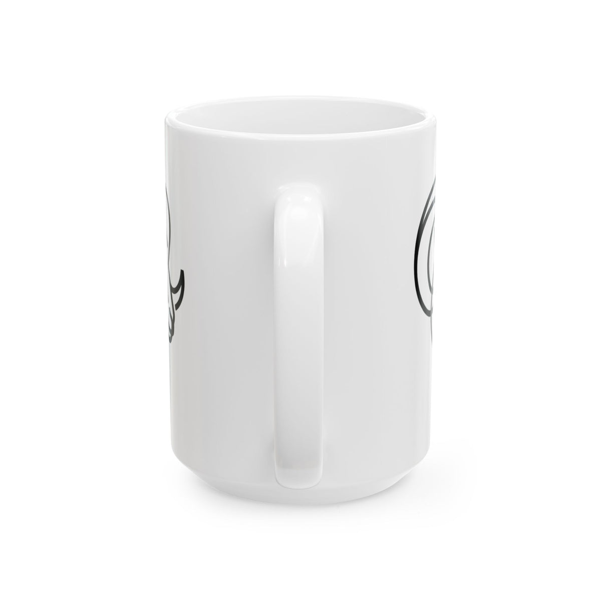 "Aries The Minimalist Ram" White Ceramic Mug — Graphic