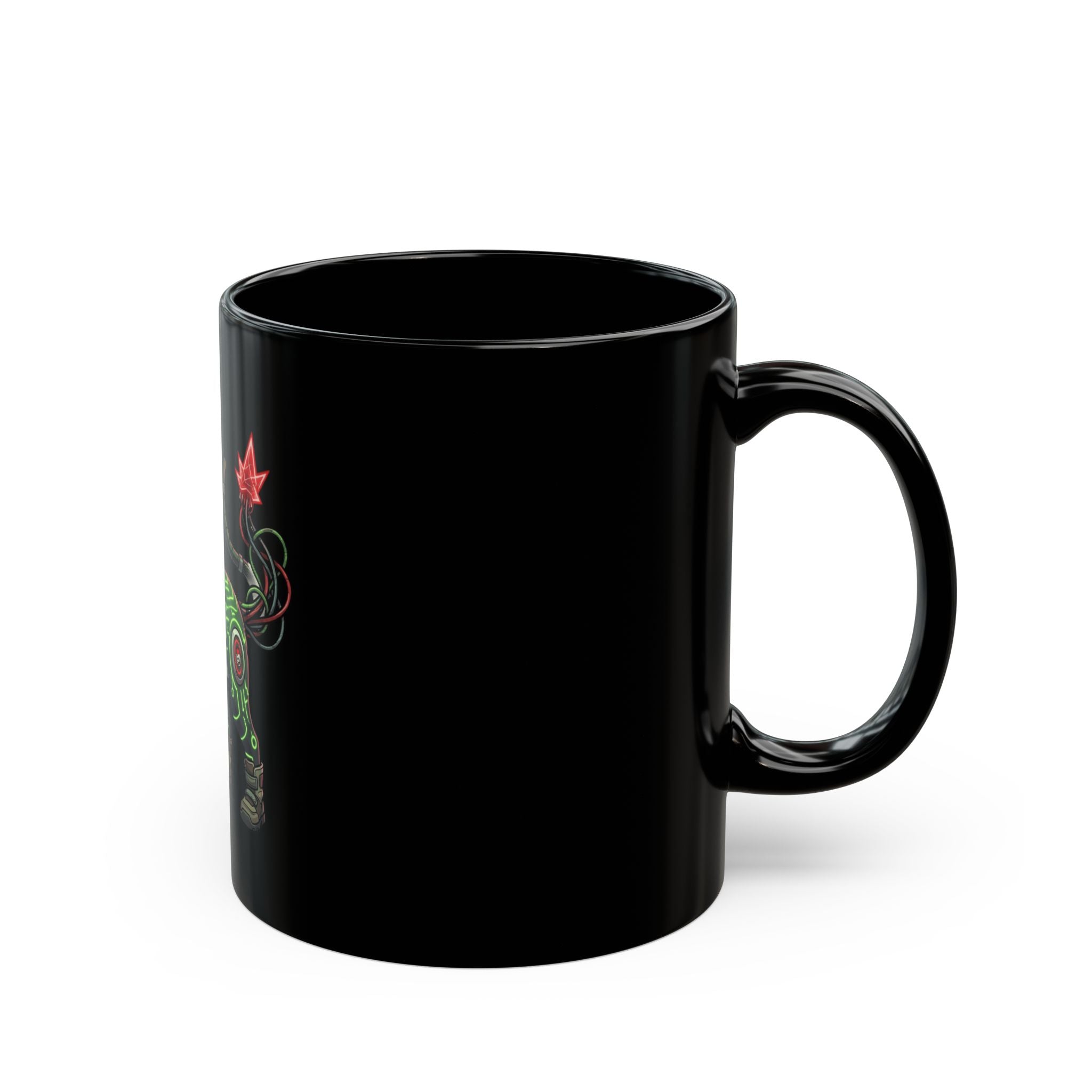 "Boots" Black Ceramic Mug
