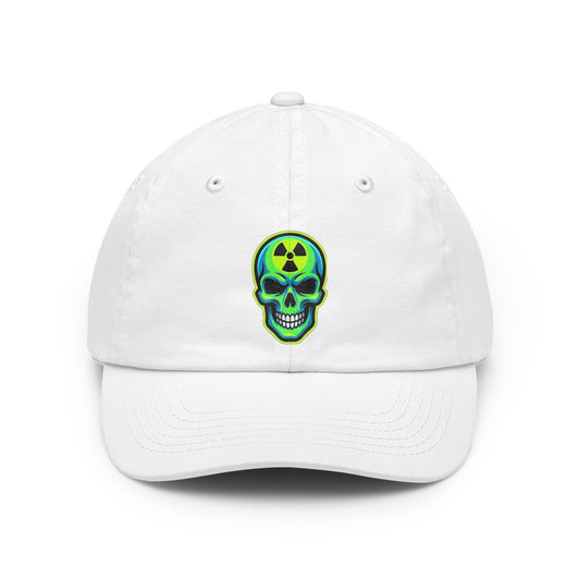 Color: White | Radioactive Apparel Dad Hat — Graphic