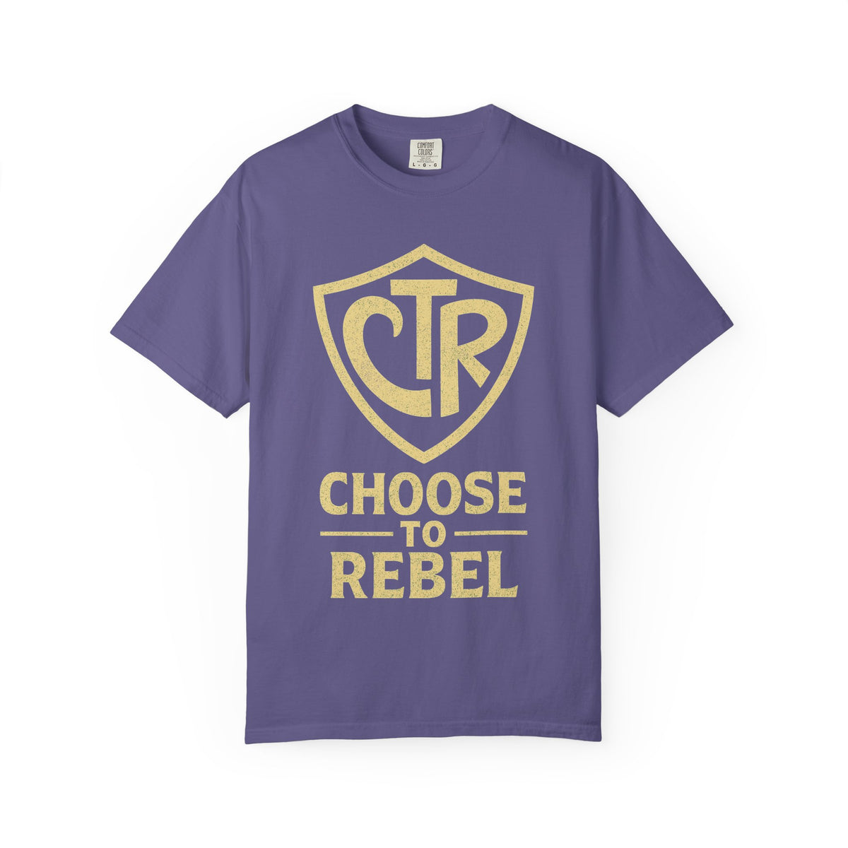 Color: Grape | CTR: Choose to Rebel Unisex Garment-Dyed T-shirt