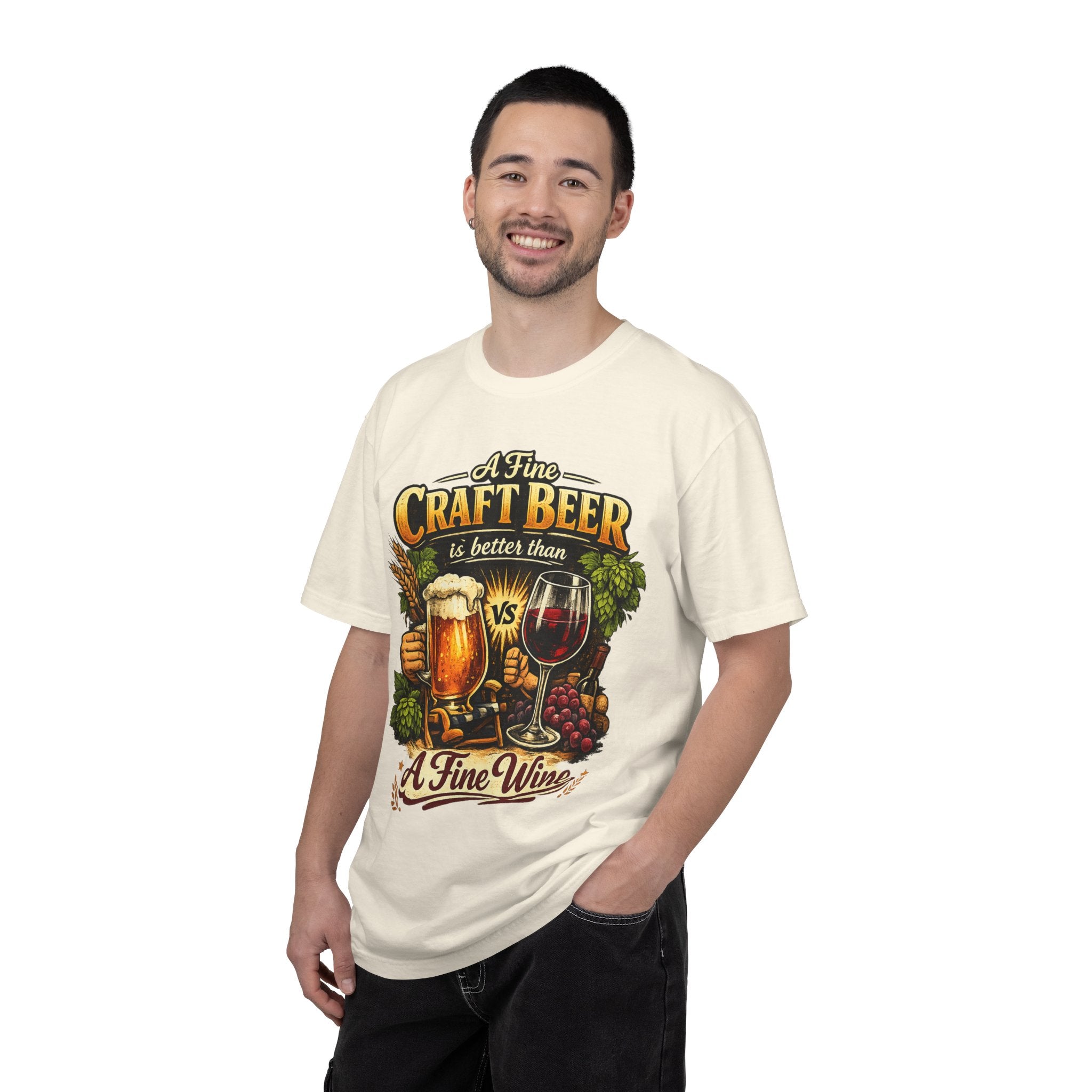 "Craft Beer Better Than Wine" Unisex Garment-Dyed Tee