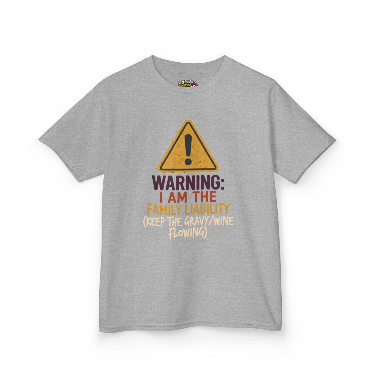 "Warning I am The Family Liability" Kids Tee
