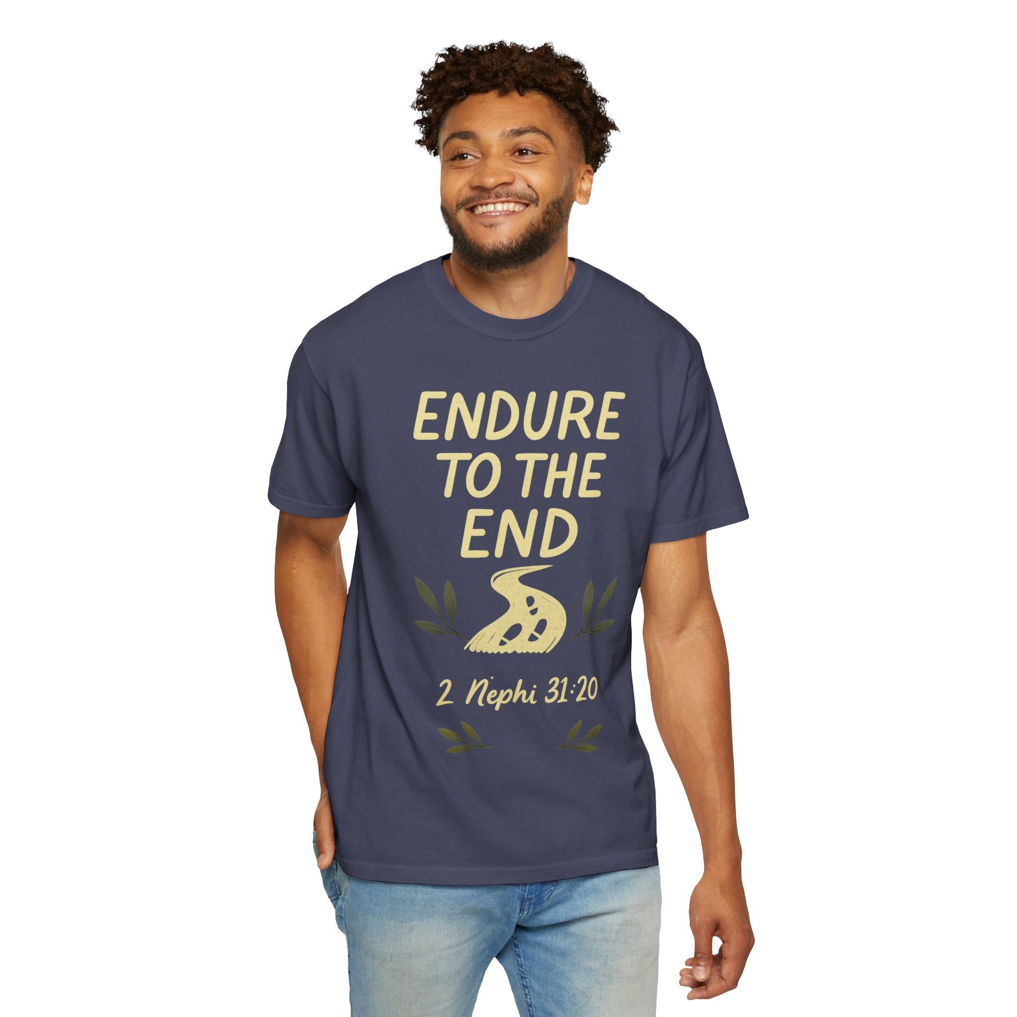 "Endure to the End" Unisex Garment-Dyed T-shirt