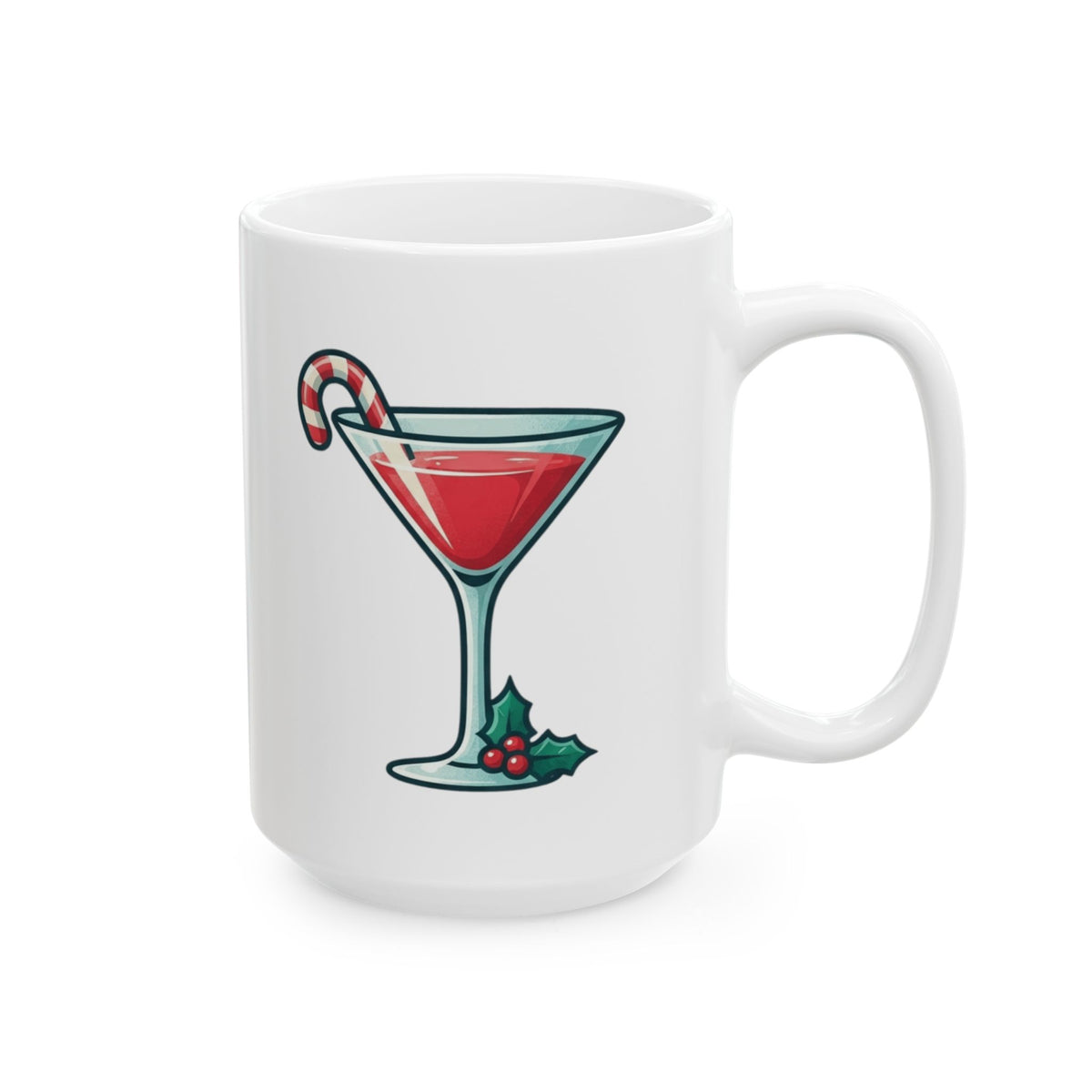 "Christmas Cheer" White Ceramic Mug — Graphic