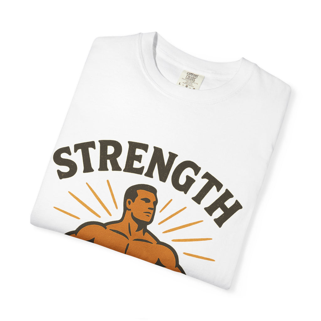 "Strength is in the Lord" Unisex Garment-Dyed T-shirt