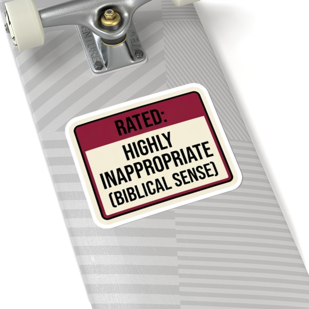 "Good Book Series Highly Inappropriate" Sticker — Main