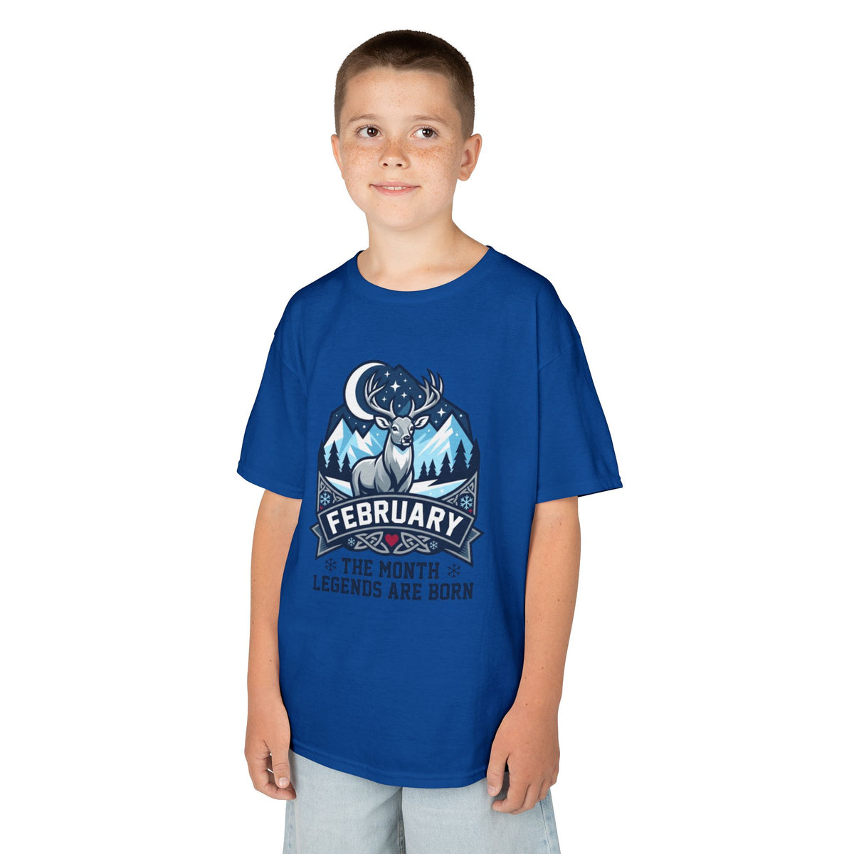 Color: Royal | February Legend Kids Tee
