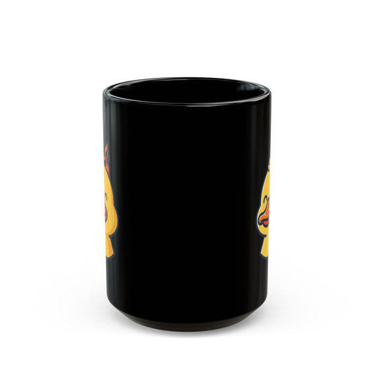 "Everything Is Okay" Black Ceramic Mug — Graphic