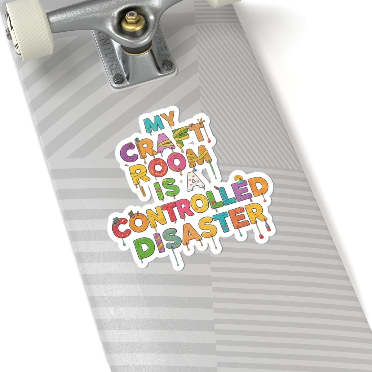 My Craft Room, My Rules | Kiss-Cut Sticker — AttitudeShirts