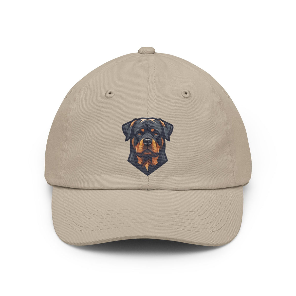 Color: Stone | Rottweiler Rulers Confident Powerful Dad Hat — Graphic