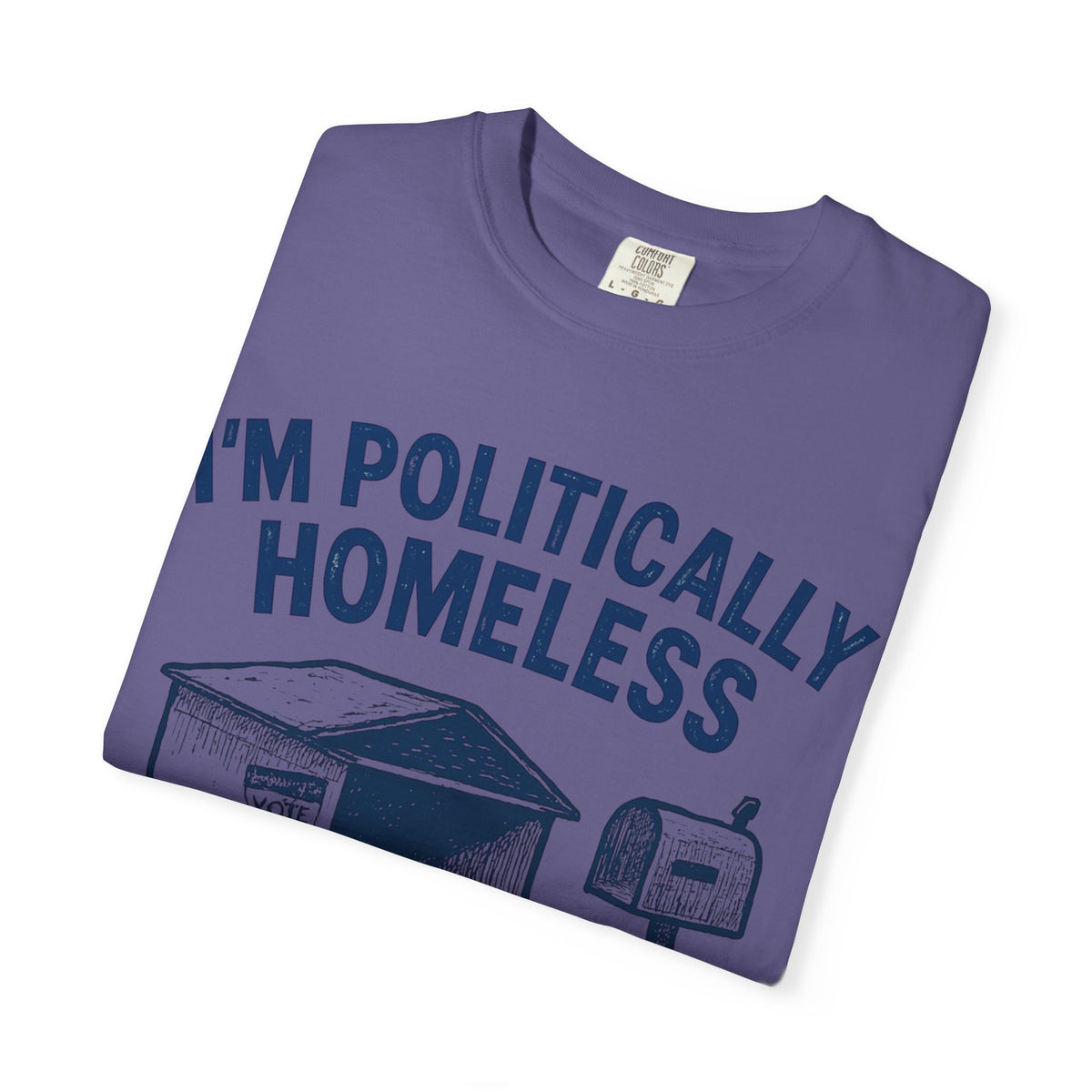 Color: Grape | The Safe Space Sentry  Unisex Garment-Dyed T-shirt