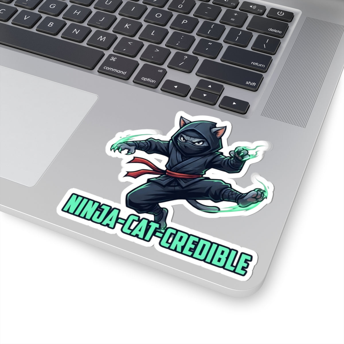 "Ninja Cat Credible" Sticker — Main