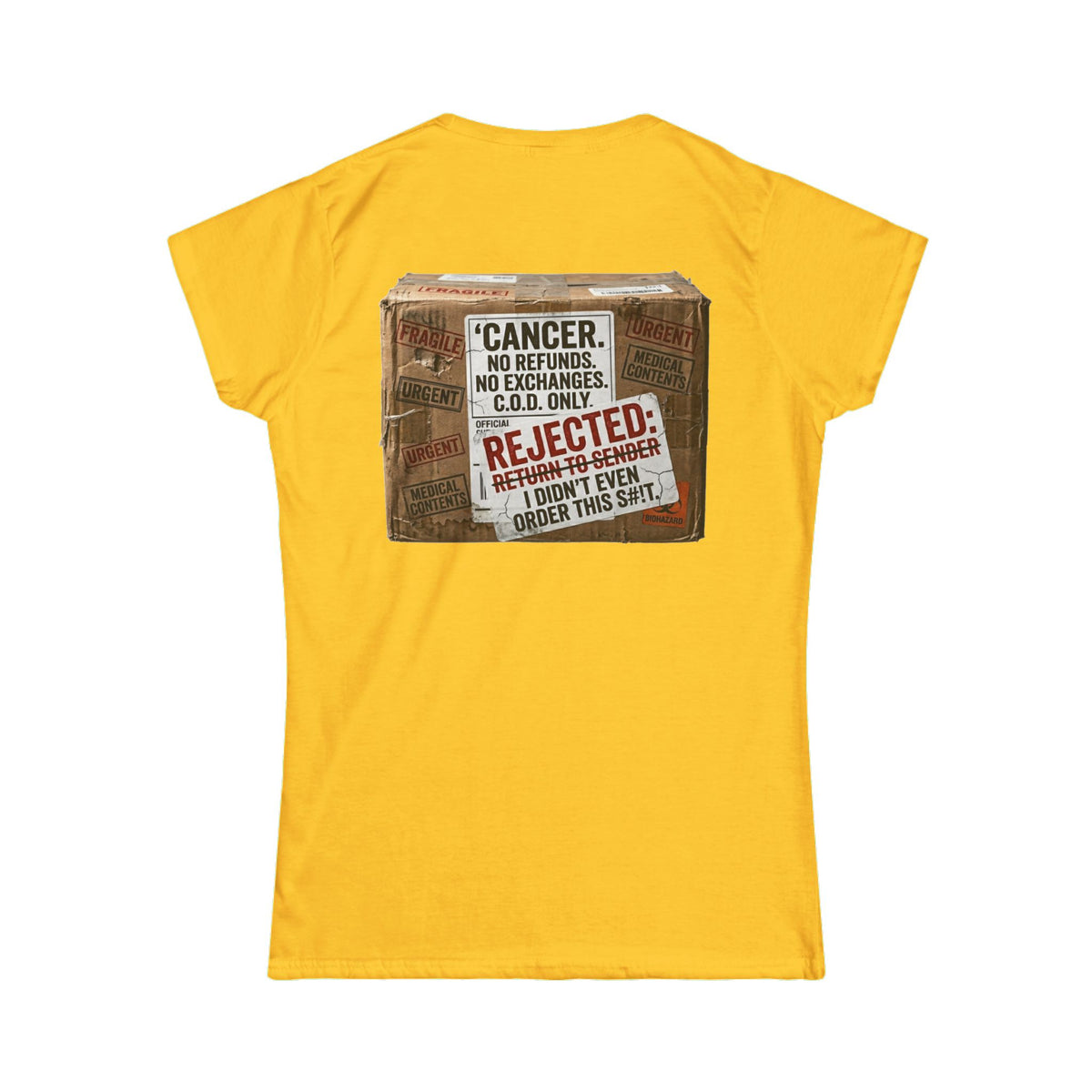 Color: Daisy | Cancer Rejected Package Women's Tee