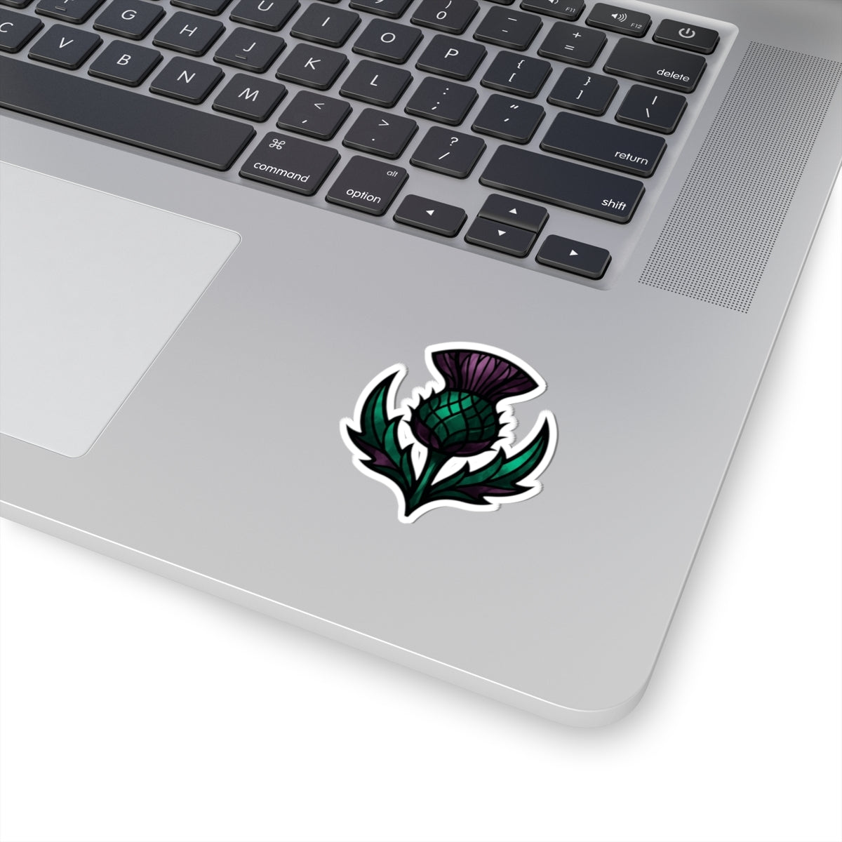"Stained Glass Floral" Sticker