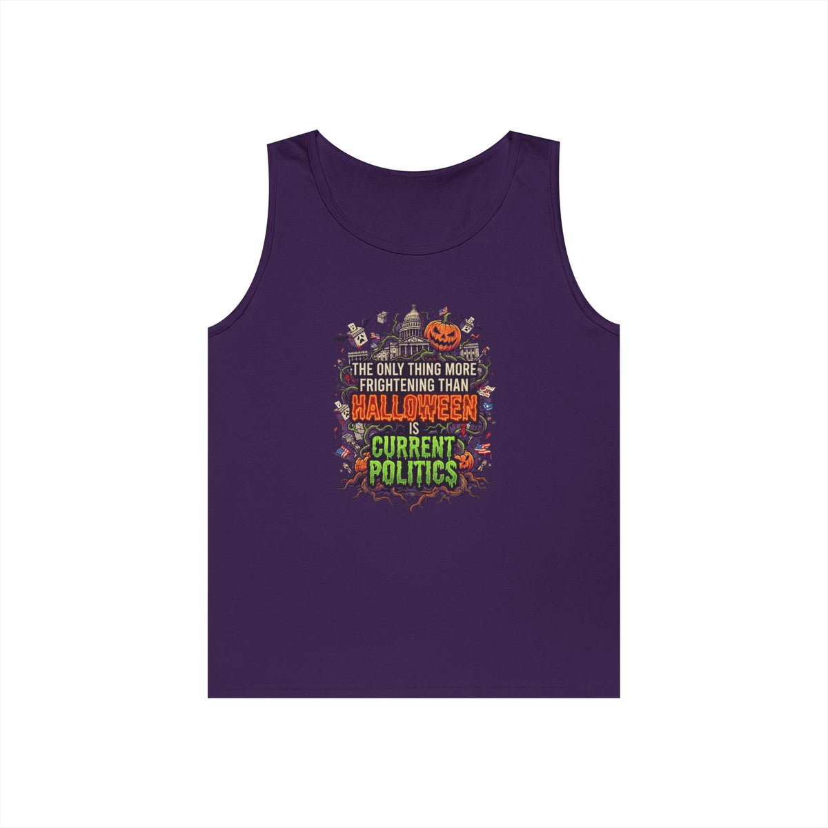 Color: Purple | Current Politics Tank Top